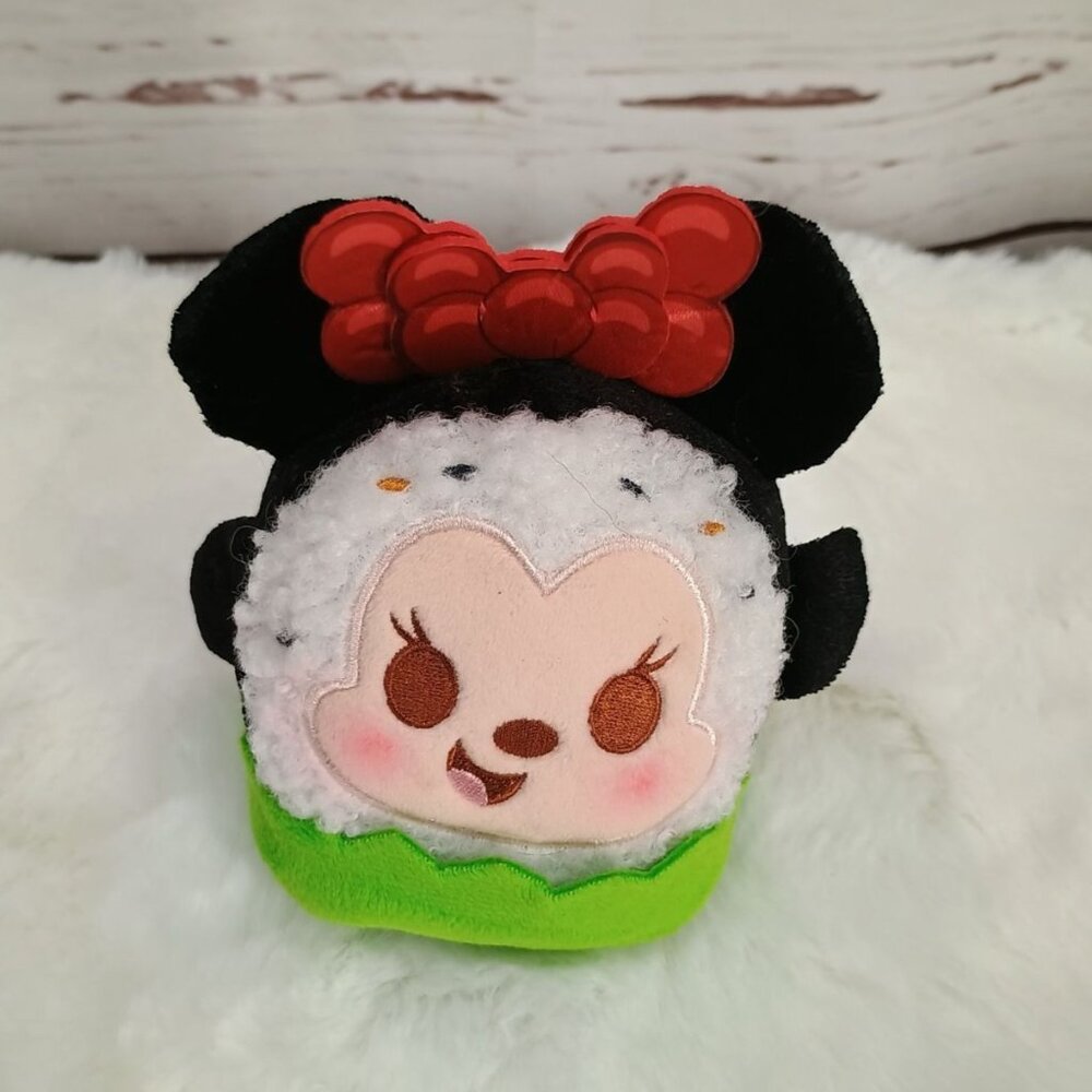 Disney Minnie Mouse Sushi-Themed Plush Toy Small‎ Collectible Size Soft & Cuddly